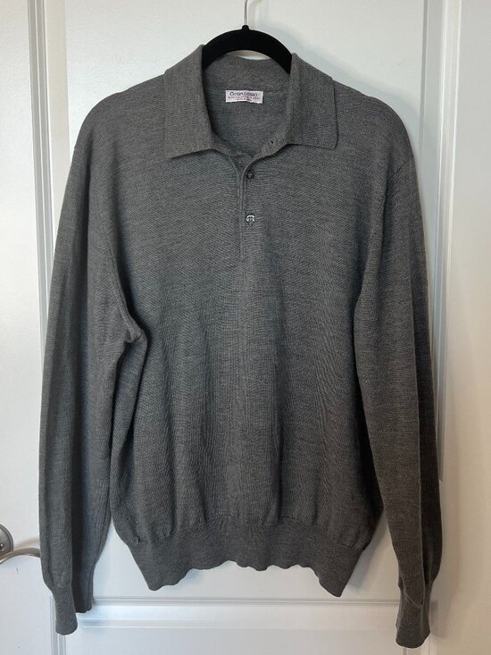 Gran Sasso Sweaters - Gran Sasso Wool Cashmere Silk Crewneck Sweater XL